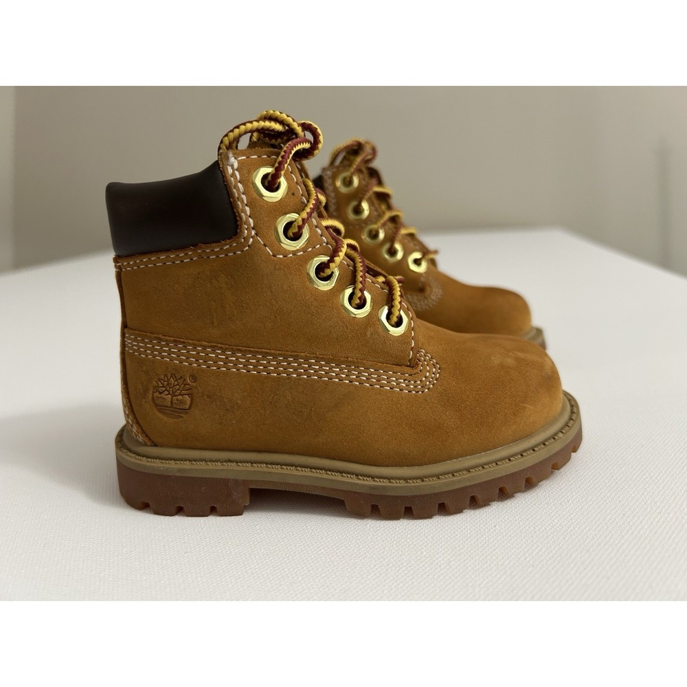 Timberland Toddler 6-Inch Premium Waterproof Boots Wheat Brown Size 5